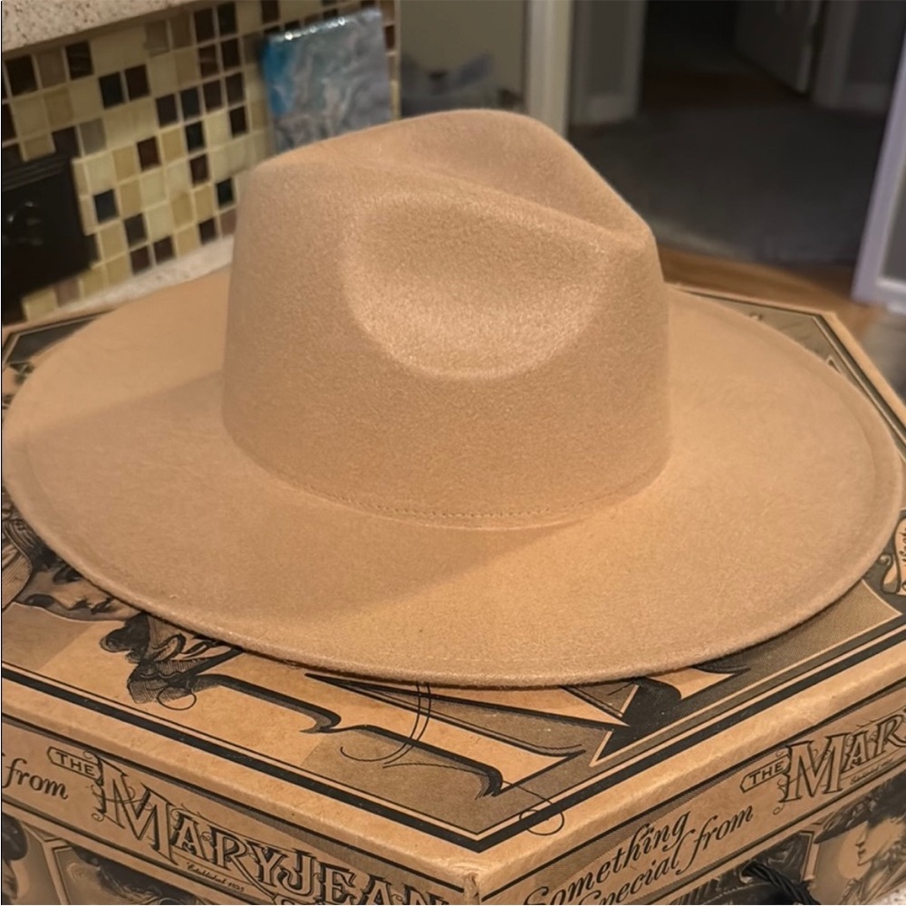 Mary Jane Classic Tan Fedora Hat Boho